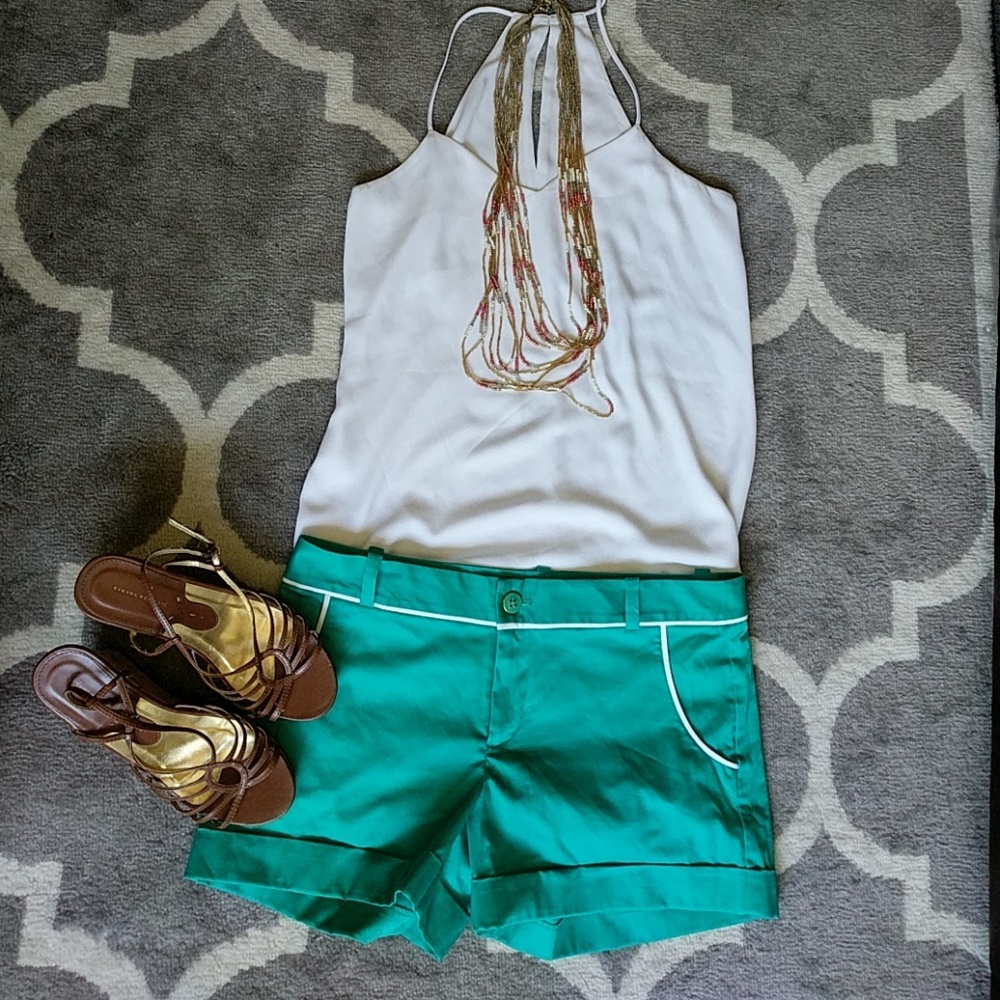 NWT Banana Republic Turquoise Dress Shorts